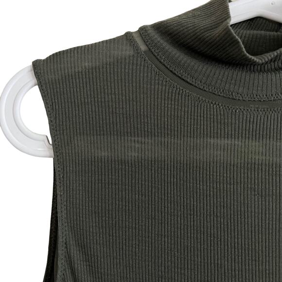 rag & bone Sleeveless Mock Neck Ribbed Top Size Small - Picture 4 of 13